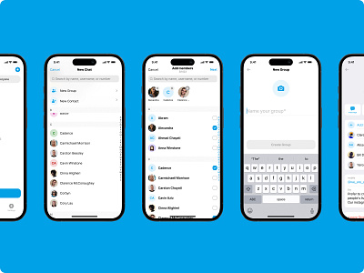 Create new chat TypeLess AI Messenger app add members ai chat ai messenger ai mobile app al generated message chats chatting community create new chat groups less typing message messenger messenger app mobile app mobile design mobile ui mobile ui design new chat typeless