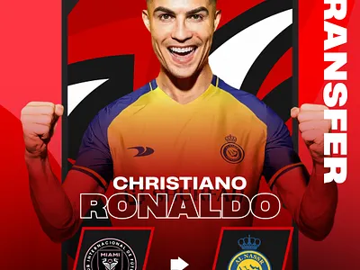 Transfer Announcement: Cristiano Ronaldo football design