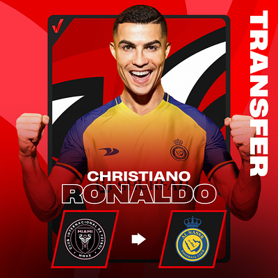 Transfer Announcement: Cristiano Ronaldo football design