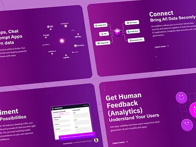AI Platform Overview ai platform analytics dashboard data connections data visualisation design interface design layout onboarding experience platform platform overview purple theme user interface ux design ux patterns uxui web design web ui web ux website