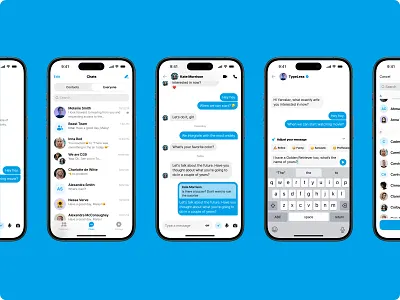 Chat UI design. AI Messenger app Less Typing, More Messaging ai ai chat ai mobile app al generated message app store chat ui chat ui design chats chatting groups inbox less typing message messenger messenger app mobile app mobile design mobile ui mobile ui design typeless