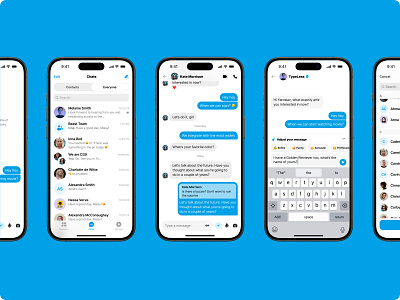 Chat UI design. AI Messenger app Less Typing, More Messaging ai ai chat ai mobile app al generated message app store chat ui chat ui design chats chatting groups inbox less typing message messenger messenger app mobile app mobile design mobile ui mobile ui design typeless