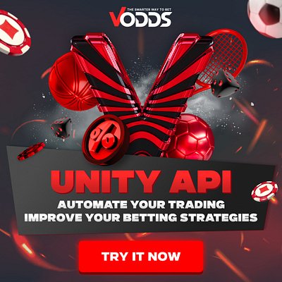 Unity API Promotional Design for VODDS sports graphic