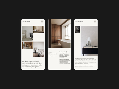 Interior design website concept 02 art direction design digital design figma graphic design layout typography ui ux uxui visual design web design webdesign website