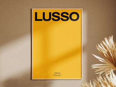 LUSSO Visual Identity branding instagram interior logo post poster social story visual identity