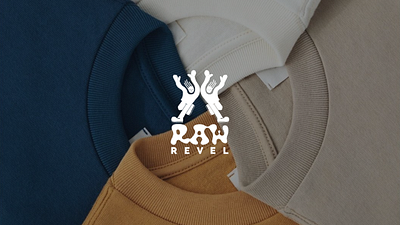 Raw Revel brand identity branding fashion