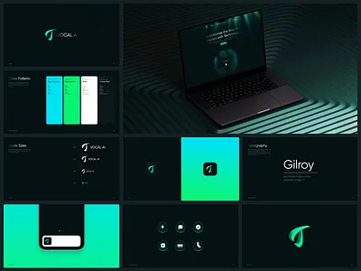 Vocal AI — Branding 3d logo ai branding brandguidelines branding colors futuristic gradient guidelines icons logo minimal modern logo pattern tech branding vocal ai vocal ai branding vocal ai logo vocal logo web3 website