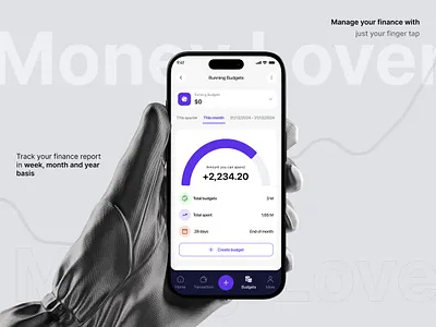 Money Lover - Budgets app design app ui design b2b bank clean design filllo filllodesign finance minimalistic mobile app tracking transaction ui design ui ux