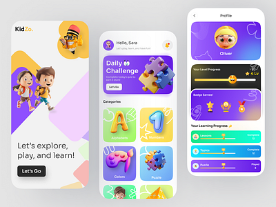 Learning Stats – Kid’s Education App design trends kids education app ui design kids learning app design kids learning app ui design kids mobile app design learning kids mobile app design mobile app design modern ui design ui ui design uiux uiux design user interface design user research ux ux design