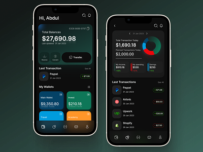 digital finance app design app dark design digital finance financial graphic design mobile money ui ux web
