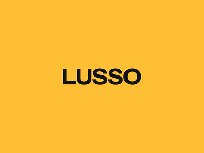 LUSSO Visual Identity branding interior logo visual identity