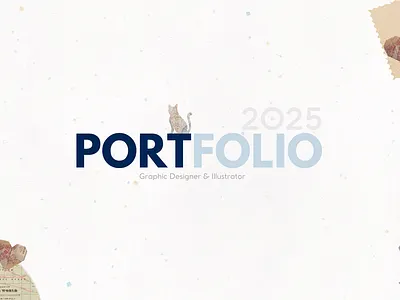 Portfolio 2025 branding character clean creative design graphic design illustration logo minimal portfolio