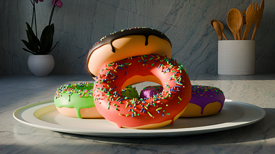 Donut 🍩 3d animation