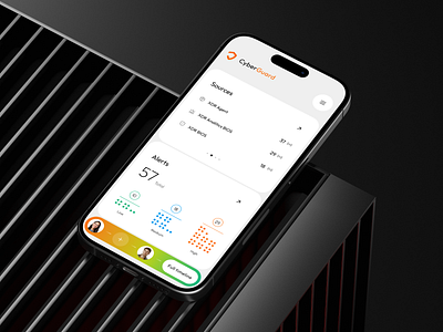 CyberGuard SaaS - Cybersecurity Mobile App ai app b2b business crm cyber cybersecurity dashboard design interface mobile mobile app product saas security service software ui ux