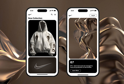 NIKE - Mobile App 3d app branding graphic design logo mobile nike ui ux