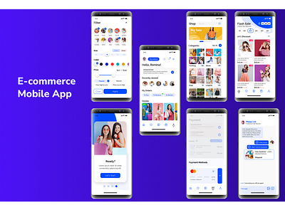 E-Commerce Mobile App full Project design e commerce mobile app figma full project mobile app project link ui uiux uniq