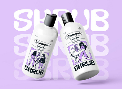 Skrub - Shampoo Design 2d branding character design graphic design illustration shampoo