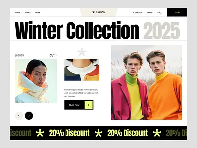 Winter Clothing Ecommerce Website Design clothing ecommerce website clothing store ecommerce fashion ui design ecommerce landing page design ecommerce website ecommerce website design fashion ui desing fashion website landing page landing page design landing page ui minimal online shop online store shopify shopify ui design shopify website design ui ui design web design