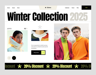 Winter Clothing Ecommerce Website Design clothing ecommerce website clothing store ecommerce fashion ui design ecommerce landing page design ecommerce website ecommerce website design fashion ui desing fashion website landing page landing page design landing page ui minimal online shop online store shopify shopify ui design shopify website design ui ui design web design