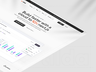 ~ Tilda ✦ Cloud Deployment Platform cloudplatform darkmode dashboarddesign homepage landing page modernui netlify productdesign saas startup tilda ui ux vercel web design