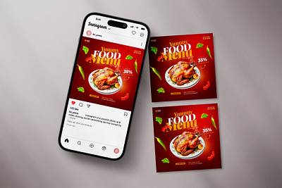 ✨Food Social Media Post Design Idea✨ branding chickenpost creativefood delicious delicious food design flyer food food flyer food social media post foodcontent foodedits foodillustration foodloveredits foodvisuals graphic design graphicdesignfood illustration social media post