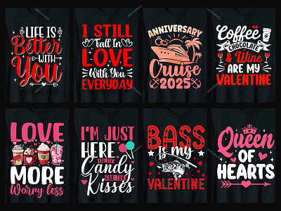 Trendy Valentine's T-Shirt Design