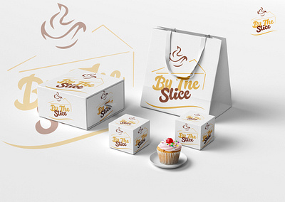 'By the slice' Logo Design. graphic design