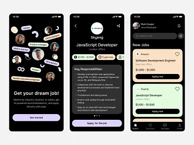 Recruitment App UI Design app job requierement ui