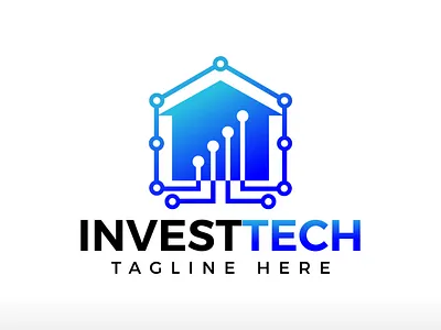 Financial technology logo real estate investment logo fintech corporate