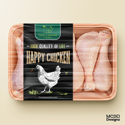 Raw Chicken & Egg packaging design branding chicken label egg label graphic design label design packaging design