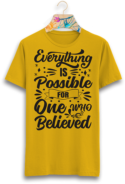 Motivational T-shirt Design branding graphic design illustration logo typho