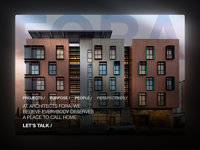 Yet another Architecture Exploration. branding graphic design ui web design