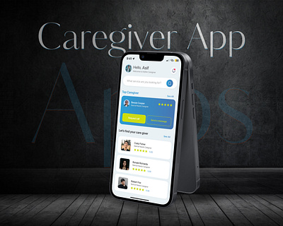 Caregiver Mobile App UI Design caregiver caregiver application caregiver apps caregiver apps design figma mobile app mobile app mobile apps design uiux