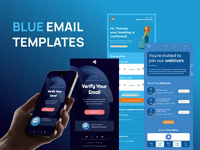 Blue Email Templates blue email design email email builder email campaign email design email marketing email newsletter email templates html email landing page marketing newsletter stripo email ux design web design