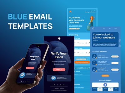 Blue Email Templates blue email design email email builder email campaign email design email marketing email newsletter email templates html email landing page marketing newsletter stripo email ux design web design