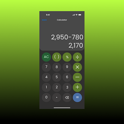 Challenge #004 : Calculation #DailyUI 100daysofui app calculator calculatordesign calculatorui cleanui design digitaldesign hireme minimaldesign mobileapp opentowork simpledesign sleekdesign ui uidesign uitrends uiux uiuxdesigner uxdesign