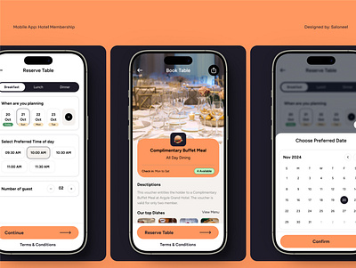 Restaurant Table reservation flow: Hotel membership 2025 booking booking flow design hotel hotel app ui hotel membership app hotel mobile app ios hotel app mobile app neel litoriya online booking online hotel booking app reservation system restaurant booking app saloneel saloni table reservation ui ui ux