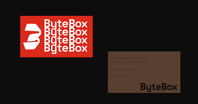 Cutting Edge Identity for Tech Startup bytebox identity design startup identity design