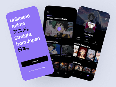 🎌 Anime Streaming App - Netflix for Anime! 🎥✨ anime app anime lovers app design conversion focused creative ui dark theme darkmodeui entertainment app gaming vibes japan design minimal design mobile ui netflix style otakulife responsive design sleek design smart search ui streaming app ui ux design user experience