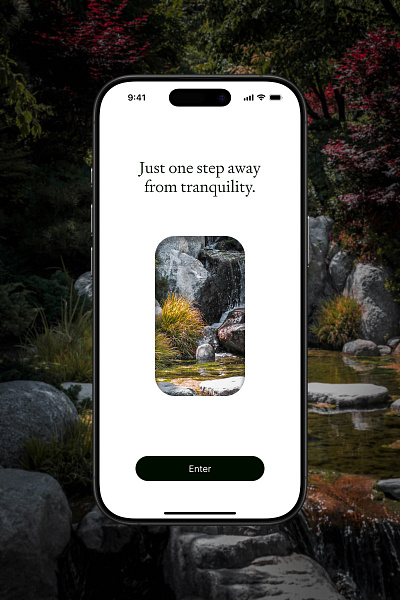 Meditation App Onboarding app design ui ux