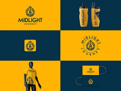 MidLight Journey Minimalist Branding Design branding creative design graphic design logo logos minimalist logo modern business logo modern logo vector