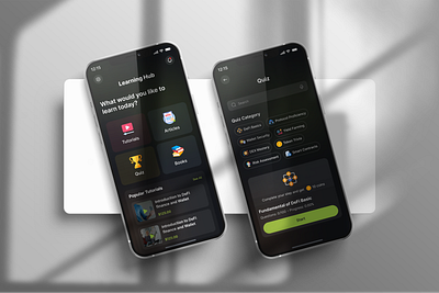 User-Friendly DeFi Mobile App - Gamification and Learning HUB defi gamifications ui uidesign uiux user friendly app