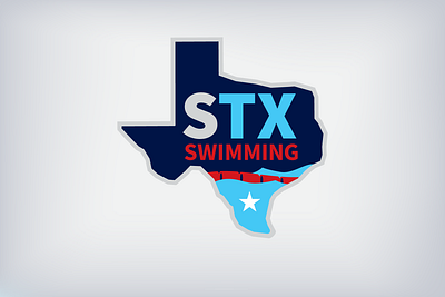 South Texas Swimming Secondary Logo austin branding club sports design federation identity la2028 league logo olympics san antonio sports swimming team sports texas water youth sports