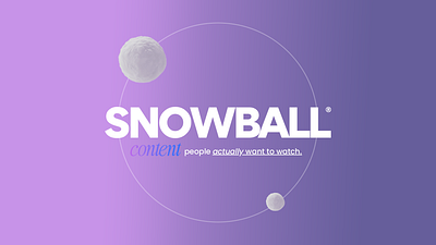 Snowball Content branding design graphic design illustration logo typography vector