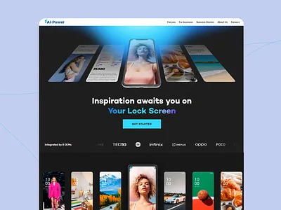 AI-Powered Dynamic Lock Screen ai powered interface ai technology animated elements dark theme ui dynamic wallpapers engaging user experience futuristic design interactive lock screen mobile experience modern web ui motion design motion grapics personalized content smart content curation smooth transitions ui ui effects ux ui uxui video ui