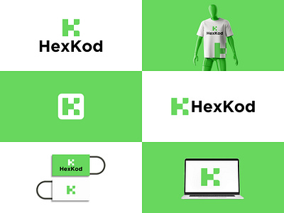 Hexkod Modern Software HK Letter Logo Branding branding code logo creative design graphic design hk logo logos logotype modern code logo modern logo software logo vector