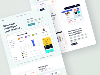 Finance landing page finance landing page ui ux