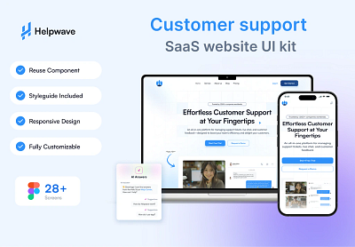 Helpwave SaaS Website UIUX Design | Responsive Opndoo graphic design logo ui