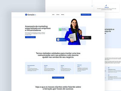 UI Design Assessoria de Marketing branding graphic design landing page logo site ui ui design ux word