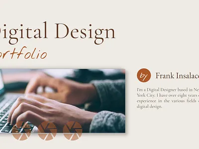 Portfolio Website Landing Page - Clean/Minimal design landing page ui ux web design